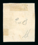 1859 2 Gr. Plate II, vivid ultramarine (azzurro oltremare vivo), with good margins. Fine used example, showing a particularly clear impression of the portrait.  Expertise: Signed "AD" Alberto Diena.