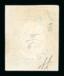 1859 2 Gr. Plate II, dark cobalt-blue (cobalto scuro), position 6, with four good to large even margins. A fine used example.  Expertise: Signed "AD" Alberto Diena.