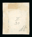 1859 2 Gr. Plate II, bright blue (azzurro vivo), position 30, with four margins. Fine used example.  Expertise: Signed "AD" Alberto Diena.