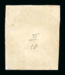 1859 2 Gr. Plate II, blue (azzurro), position 10, with four margins. Fine used example.