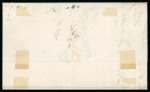 1859 2 Gr. Plate II, blue (azzurro), non-porous paper (NA), with four even margins, position 28, on cover dated 1 February from Palermo to Cefalù.   A fine and attractive single-franking cover, showing clear postal marki