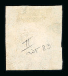 Stamp of Italian States » Sicily » 2 Grana, Plate II » Retouches Sicily 1859 2 Gr. plate II, ultramarine (azzuro oltremare), used single with four good margins, showing position 83 retouch, very fine and scarce.