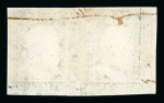 1859 2 Gr. Plate III, very deep blue (azzurro scurissimo), horizontal pair with good margins all round. Fine used example.   A scarce and attractive multiple of this distinctive and highly desirable shade.