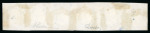 Stamp of Italian States » Sicily » 2 Grana, Plate III » Stamps Sicily 1859 2 Gr. plate III, very dark blue (azzurro scurissimo) used horizontal strip of six, believed to be the largest recorded used multiple of this shade