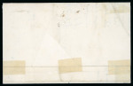 1859 2 Gr. Plate III, light blue (azzurro chiaro), positional 100, showing a worn impression (stampa secca), on cover dated 2 February 1860 to Palermo. Red oval-framed CANICATTÌ despatch handstamp, with Palermo arrival c