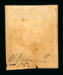 Stamp of Italian States » Sicily » 5 Grana, Plate I » Stamps 1859 5 Gr. plate I, reddish brown (rosso brunastro), mint with usual original brownish gum, close to large bottom margins, small part marginal at base, very fine and an extremely rare shade.