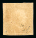 Stamp of Italian States » Sicily » 5 Grana, Plate I » Stamps Sicily 1859 5Gr. plate I, brownish red (rosso brunastro), position 70, right sheet marginal single, used framed cancel, very fine and an extremely rare shade.