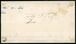 Stamp of Italian States » Sicily » 5 Grana, Plate I » Covers ** Sicily 1859 5 Gr. carmine rose (rosa carminio), two horizontal strips of four and pairs of 10 Gr. and 2 Gr., each stamp with fine frame cancel, third 5 Gr. in first strip with repair at top, mounted onto paper for bet