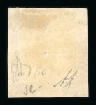 1859 5 Gr. Plate II, vermilion (vermiglio), with good even margins, close at top, used