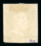 1859 20 Gr., black slate (ardesia nero), with four even margins. Fresh unused example without gum.   A scarce and attractive example of this desirable shade, displaying excellent colour and overall appearance.  Expertise