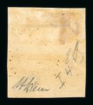 1859 5 Gr. Plate I, blood-red (rosso sangue), position 4, with four good even margins. Fresh unused example with large part original brownish gum. Very fine and a rare unused shade.  A particularly attractive example of 