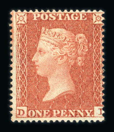 Stamp of Great Britain » 1854-70 Perforated Line Engraved 1854-57 Small Crown P16 1d red-brown die II pl.15 DI mint