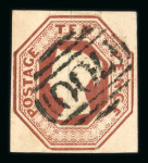 1847–54 10d Brown. A fine used example with four good margins, neatly cancelled by “700” Sheffield numeral postmark. A very attractive stamp. (SG £1,200).  Expertise: Signed E.Diena