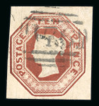 1847–54 10d Brown, Die 4, “threads 18mm apart” variety. A fine used example with four large to very large margins. Tiny imperfections at top, clear of the design. A scarce and attractive variety. (SG Spec. H2c, £2,500). 