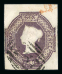 1847–54 6d, group of three shades. A useful and attractive group of three different shades, each with four margins and fine used. One example with a tiny fault in the margin only; otherwise, a fine trio.  Expertise: Two 