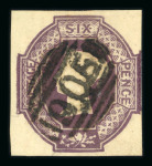 1847–54 6d, group of three shades. A useful and attractive group of three different shades, each with four margins and fine used. One example with a tiny fault in the margin only; otherwise, a fine trio.  Expertise: Two 