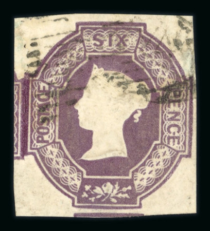 1847–54 1s Pale Green, 10d Brown and 6d Dull Lilac. A fine used group, each with good to large margins. The 10d Brown with a small corner crease at top right, clear of the design; otherwise a very attractive trio (3).