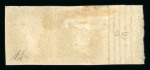 1840 1d Black, Plate 5 (IA–IB). Left-hand sheet marginal pair mint showing part of the inscription “D SIDE of the Letter”