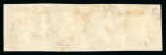 Stamp of Great Britain » 1840 1d Black and 1d Red plates 1a to 11 1840 1d black pl.6 in used horizontal strip of four NA-ND