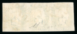 Stamp of Great Britain » 1840 2d Blue (ordered by plate number) 1840 2d blue pl.2 in horizontal strip of three used