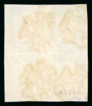Stamp of Great Britain » 1840 2d Blue (ordered by plate number) 1840 2d Pale Blue, Plate 1 (PA–QB) Block of Four, Used