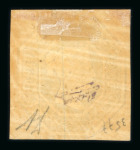 1847–54 1s Pale Green, Die 2. An unused example with four good to large margins, showing some toning and tiny traces of gum on the reverse. Fine and fresh in appearance. (SG £16,000).   Expertise: Signed "AD" Alberto Die