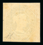 1847-54 1s green with large margins mint with part o.g.