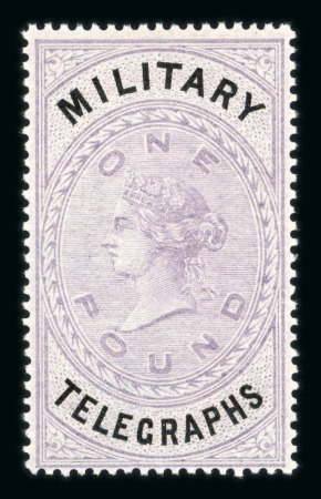 Stamp of Great Britain » Telegraphs Military Telegraphs: 1884 set of 8 values from 1d to £1 mint