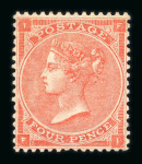 Stamp of Great Britain » 1855-1900 Surface Printed 1855–80 Mint/unused group of 10 issues, comprising: