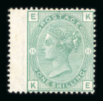 Stamp of Great Britain » 1855-1900 Surface Printed 1873-80 small group of 6 mint issues