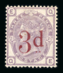 Stamp of Great Britain » 1855-1900 Surface Printed 1880-83 group of nine mint issues