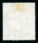 Stamp of Great Britain » 1855-1900 Surface Printed GB 1867-83 wmk Anchor 10s grey-green on blued paper fine used with Glasgow Royal Exchange cds