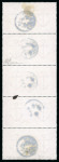 Stamp of Great Britain » 1855-1900 Surface Printed 1867–83 £5 Orange: An outstanding vertical strip of