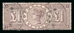 Stamp of Great Britain » 1855-1900 Surface Printed 1884 wmk Crowns £1 brown-lilac "TA frame-break" used