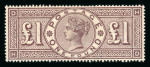 Stamp of Great Britain » 1855-1900 Surface Printed 1884 wmk Crowns £1 brown-lilac very fresh mint with