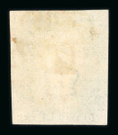 Stamp of Great Britain » 1840 1d Black and 1d Red plates 1a to 11 1840 1d black pl.1b OL with four margins and red MC