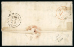 1845 (16 July) Cover from Ipswich to Burlington, New
