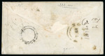 1855 (Jul 25) envelope from Edgbaston to India with
