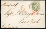 Stamp of Great Britain » 1847-54 Embossed 1856 (Sep 12) Folded letter sheet from Drummonds, London