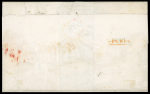 Stamp of Great Britain » 1847-54 Embossed 1856 (Sep 12) Folded letter sheet from Drummonds, London