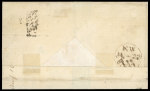 1855 (June 22) Folded letter sheet from London to New