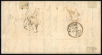 1855 (Feb 8) entire from Sheffield to Geneva, Switzerland,
