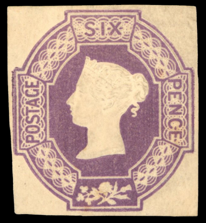 Stamp of Great Britain » 1847-54 Embossed GB 1847-54 6d dull lilac (watermark reversed) mint