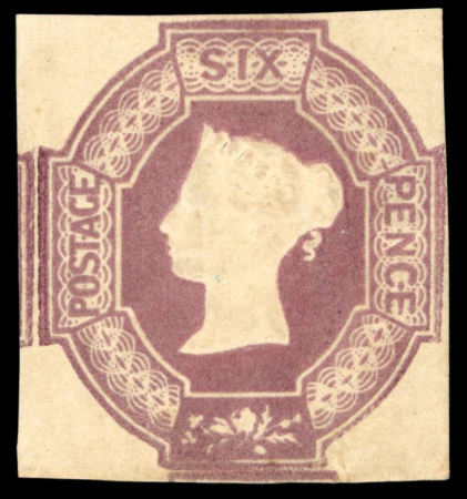 1847–54 6d Dull Lilac Watermark Reversed — Mint