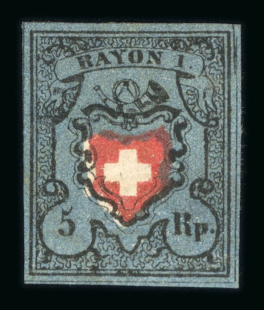 1850, Rayon I dunkelblau ohne Kreuzeinfassung