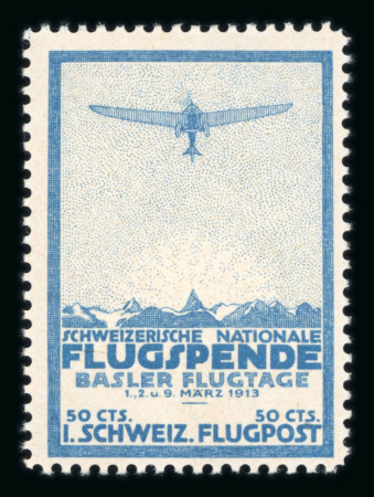 Stamp of Switzerland / Schweiz » Flugpost » Flugpostvorläufer 1913, Vorläufer Basel