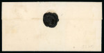 1852, Neuenburg, auf Faltbrief von Carouge