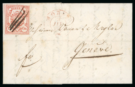 Stamp of Switzerland / Schweiz » Rayonmarken » Rayon III, kleine Ziffer (Cts.) 1852, Rayon III kleine Wertziffern Centimes