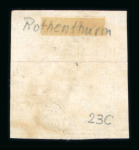 Stamp of Switzerland / Schweiz » Sitzende Helvetia Ungezähnt » 1856-57 Berner Druck (III) 1856, 10 Rp. blau, 3. Berner Druckperiode
