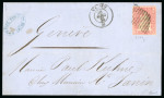 Stamp of Switzerland / Schweiz » Sitzende Helvetia Ungezähnt » Münchner Druck, 1. Auflage 1855, 15 Rp. rot, 1. Münchner Druckperiode